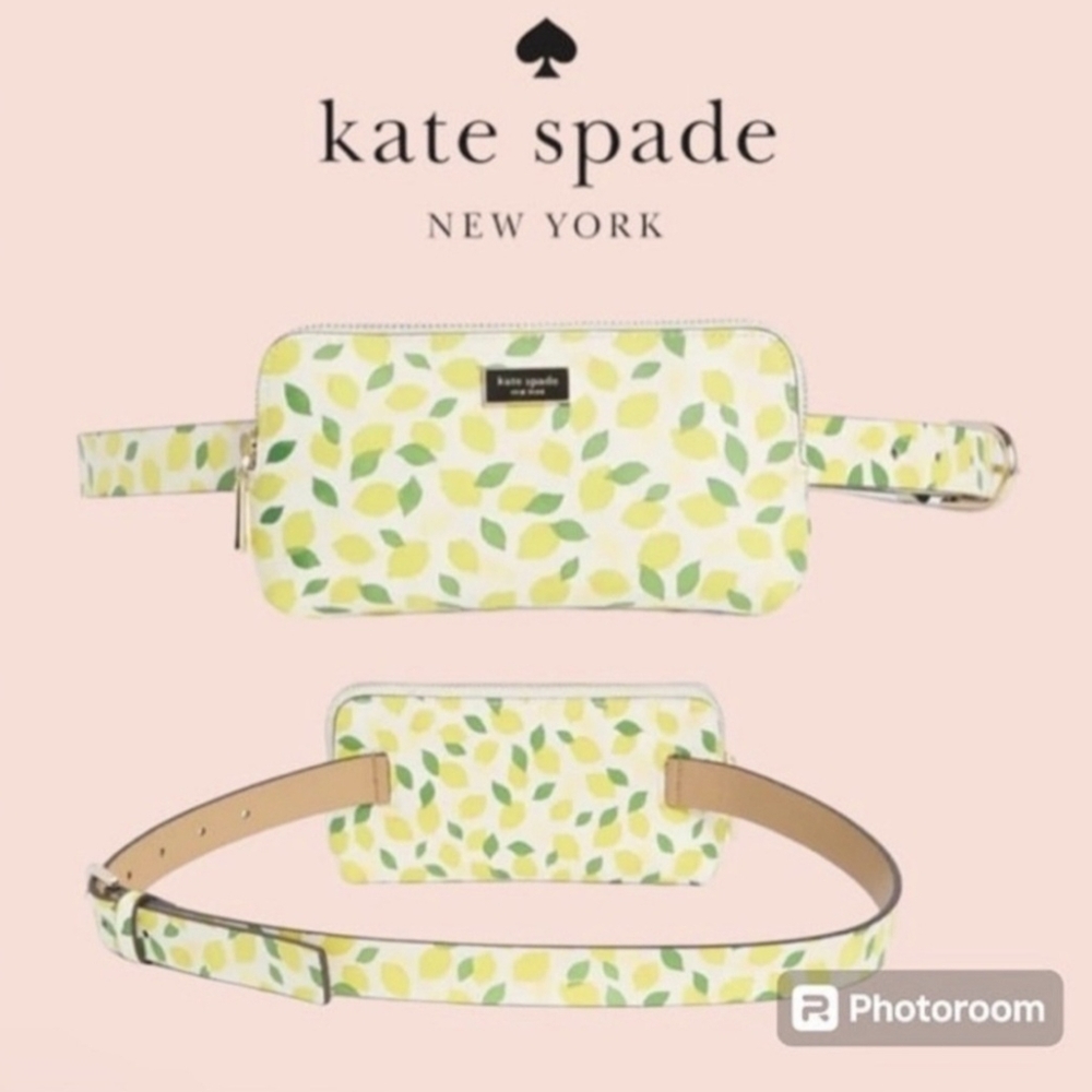 Kate Spade Leather Lemon Belt Bag, NWT, L/XL